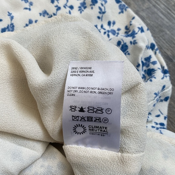 Reformation Blue Floral Midi Dress - Picture 10 of 12